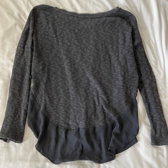 Deletta from Anthropologie Gray Sweater Size S - Picture 2 of 2